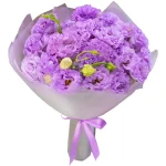 Букет из 7 фиолетовых эустом